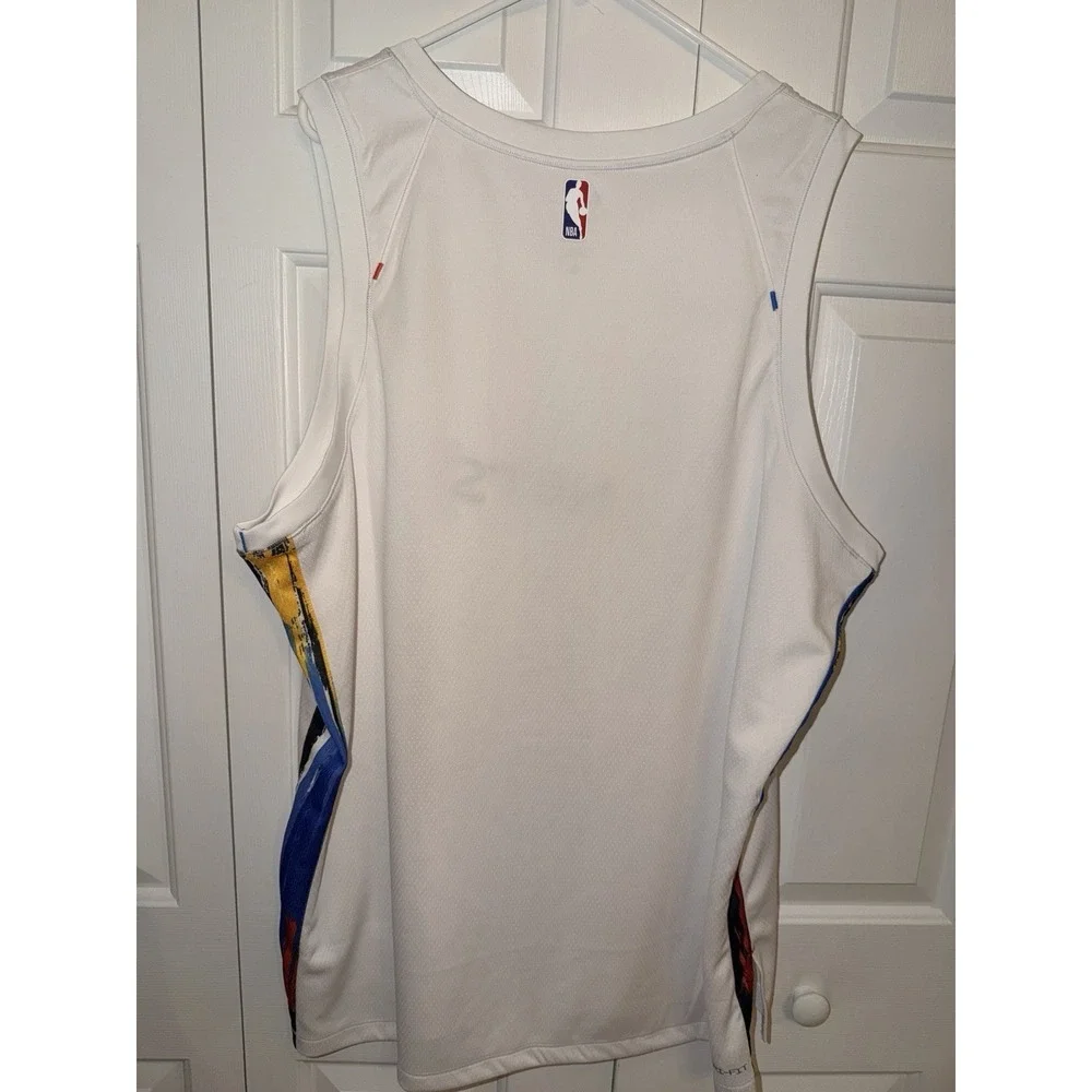 Nike Brooklyn Nets‎ Basquiat NBA Jersey 2XL White Men's Officially Licensed